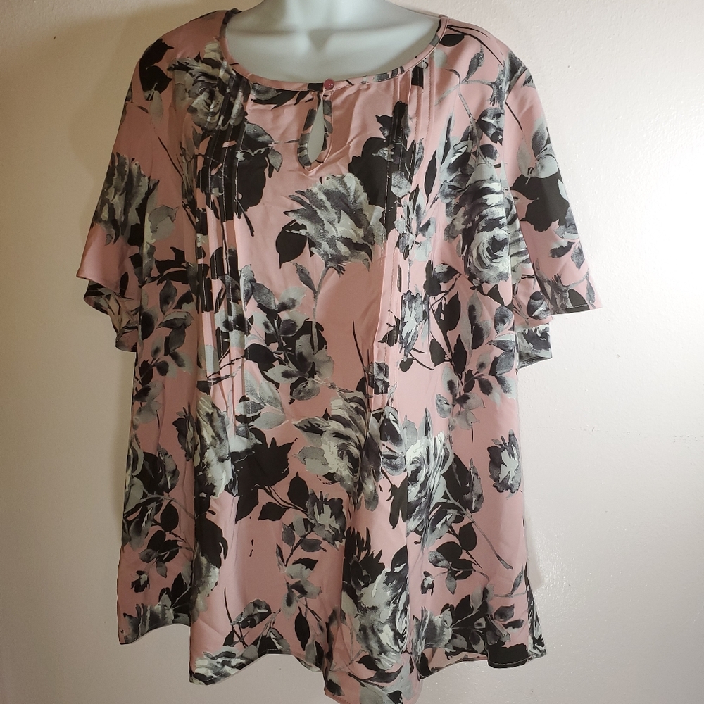 Como Blue Flowet Blouse